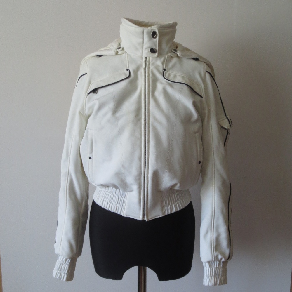 Women's Ski Jacket Couloir Metropolis White Detach